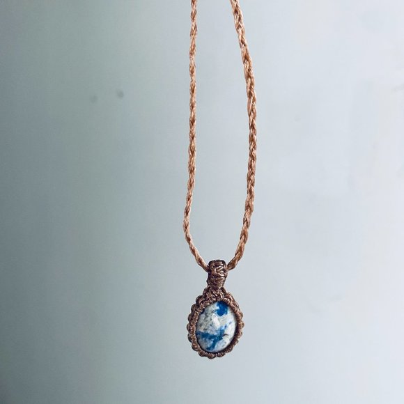 Collier artisanal - Kétonite azulite - Picture 2 of 4